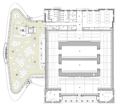 Magazine plan, Zaha Hadid, london
